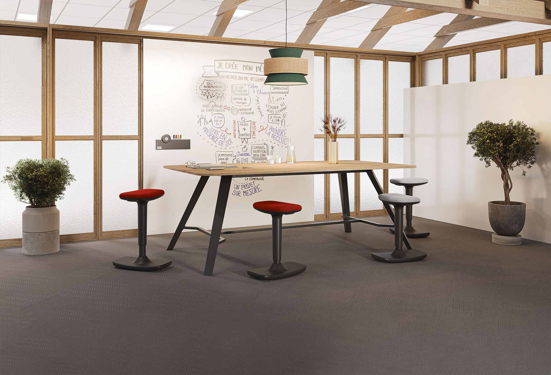 Table de réunion design et robuste adaptée à tous les besoins en aménagement - HAUTE ALTITUDE_0