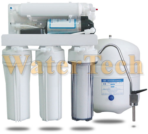 Traitement d'eau par osmose inverse domestique 100 gpd pompe booster_0