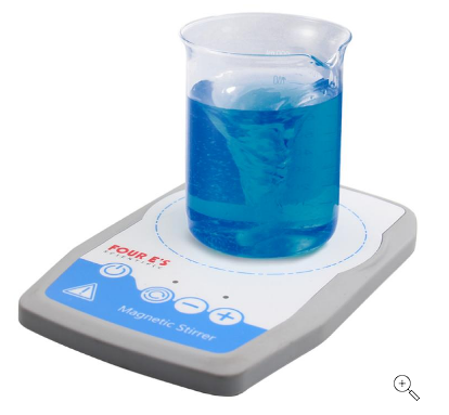 Agitateur magnétique extra plat pour chimie - IP65 - Surface Ø100mm - Vitesse réglable 15-1500 tours/min_0