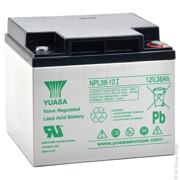 BATTERIE PLOMB AGM YUASA NPL38-12I 12V 38AH M5-F_0