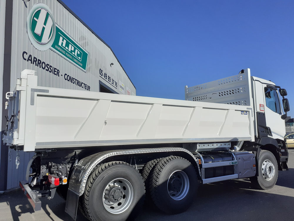 Benne arrière PL HPC - Dimensions 3m50 à 6m50 - Acier S355 - Norme CE - Garantie 2 ans_0