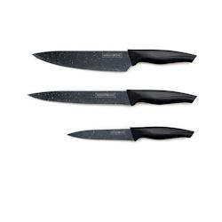Ensemble de couteaux 3 pièces Noir Royalty Line RLBCB3 - 9120058346187_0