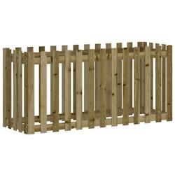 Helloshop26 - Jardinière bac lit surélevé plantes fleurs terrasse jardin de jardin design de clôture bois de pin imprégné marron 02_0039813 - 30_0
