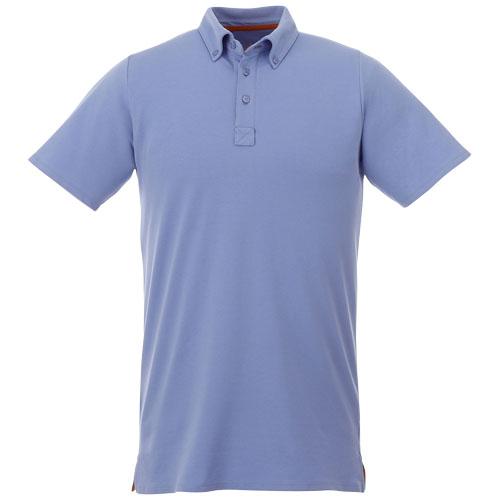 Polo boutonné manches courtes homme Atkinson 38104404 - col boutonné, tissu extensible, 200 g/m²_0
