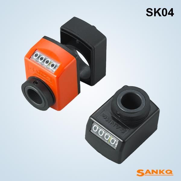 Sk04 - Indicateur de position mécanique - Sankq - Arbre creux max Ø 14 mm - Compteur 4 chiffres avec lecture fine_0