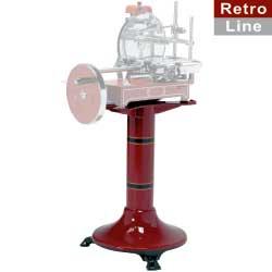 Socle en fonte rouge vif Retro Line pour trancheuse Su-Ret - Ø500xh800 mm - 45 kg_0