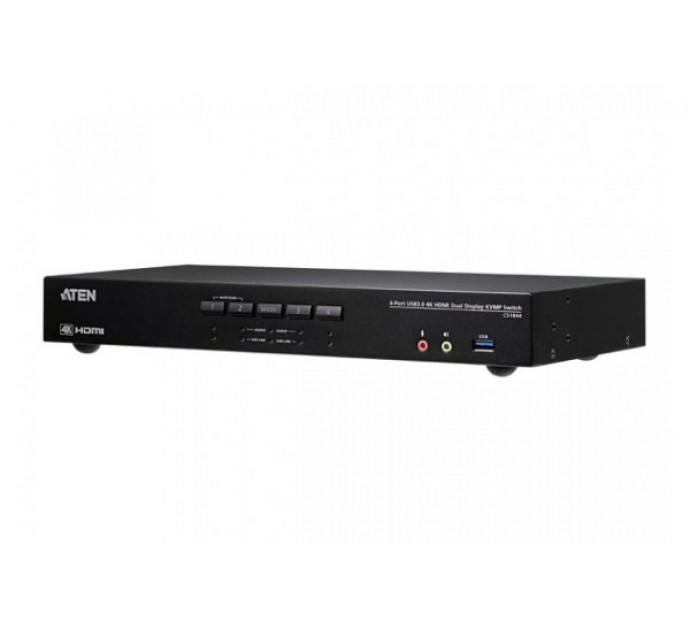 Aten CS1844 - Commutateur KVM double écran HDMI 4K/USB 3.0 4 ports + audio - Réf. 261844_0