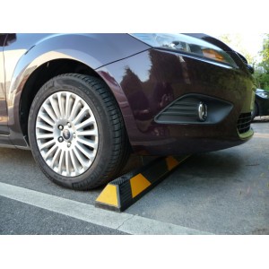 Butée de parking Park'it 180 - Jaune et noir en pneu recyclé - Référence RMS0036_0