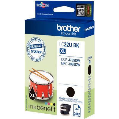 Cartouche jet d'encre Brother LC22UBK - Noir ultra haute capacité - Fabricant BROTHER_0