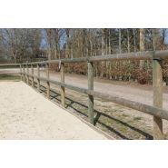 Clôture de carrière - horse stop - conforme, 2 lices, 1m20 - ref. C4180-2_0