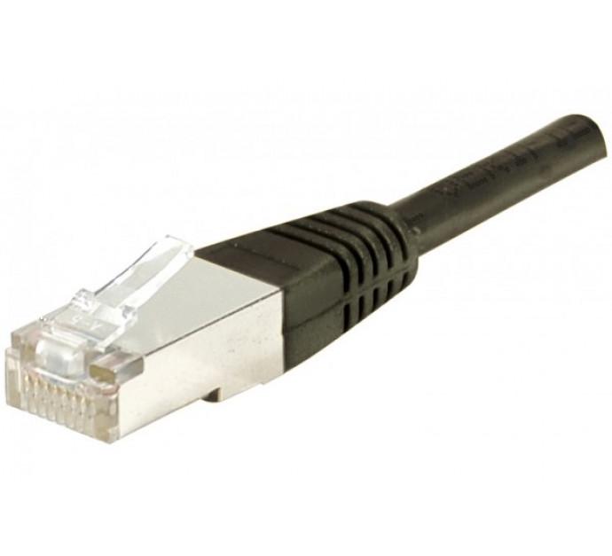 Cordon RJ45 Catégorie 6 F/UTP noir - 10 m - Blindé avec conducteurs aluminium et cuivre_0