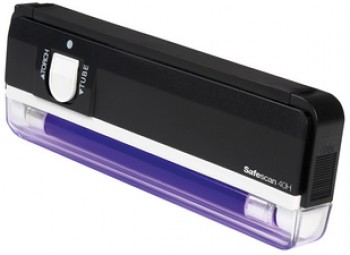 Détecteur de faux billets Safescan 40H - UV portable - couleur noire - pour toutes devises, cartes de crédit et ID_0