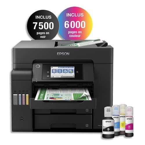 Epson EcoTank ET-5850 - Imprimante multifonction 4-en-1 avec impression recto-verso automatique, Wi-Fi et écran tactile_0