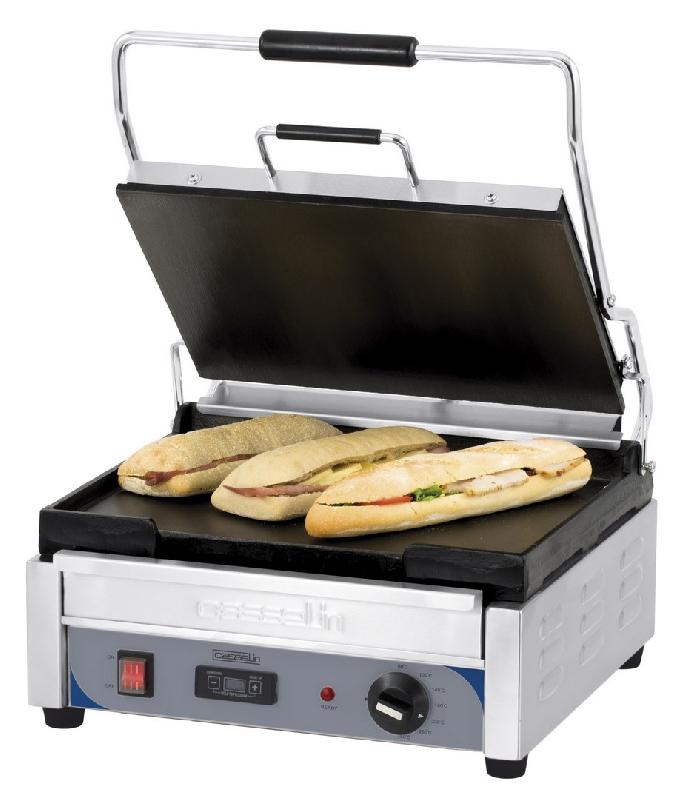 Grill panini pro grand premium lisse - lisse avec minuteur dimensions l 415 x p 500 x h 265 mm - CGPLLGPT_0