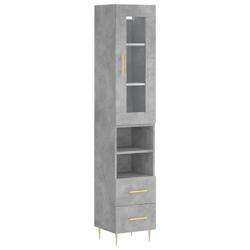 Helloshop26 - Buffet bahut commode armoire meuble de rangement organisateur cuisine salle de séjour salon haut 34,5 x 34 x 180 cm 02_0034317 - 300021_0