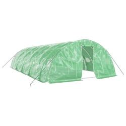 Helloshop26 - Serre tente abri plante fleur légumes avec cadre en acier 50 m² 10 x 5 x 2,3 m vert 02_0044604 - 3000220268577_0