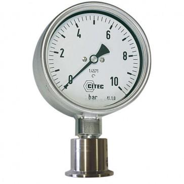 Manomètre à séparateur alimentaire - Série 7470 - Tout inox - Marque CITEC - Température fluide -15°C à 150°C_0