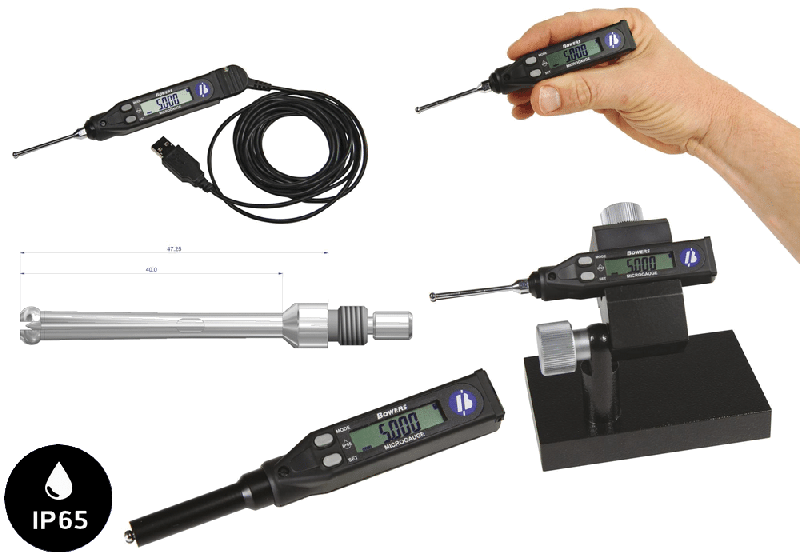 MicroGauge - Mesure d'alésage en 2 points 1-10mm avec afficheur digital et transfert de données RS232/USB_0