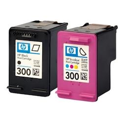 Pack de 2 cartouches d'encre authentiques HP 300 Noir et couleurs - programme SECOND - multicolore 3701352378027_0