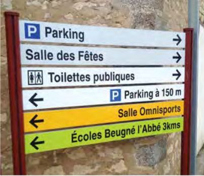 Panneau de signalisation d'information locale - lattes en aluminium - impression simple ou double face - Sodimar_0