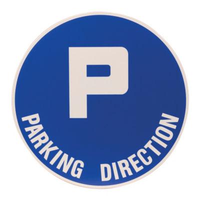 Panneau parking direction diamètre 30 cm polystyrène antichoc_0