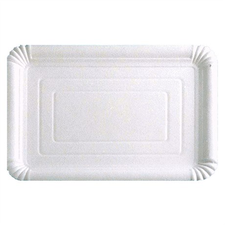 PLATEAU 40X50 CM CARTON BLANC (VENDU PAR 25)