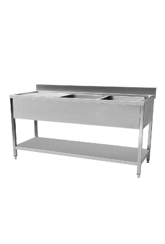 Plonge evier avec sous tablette 1600 x 600 x 950 mm - STSK166L_0