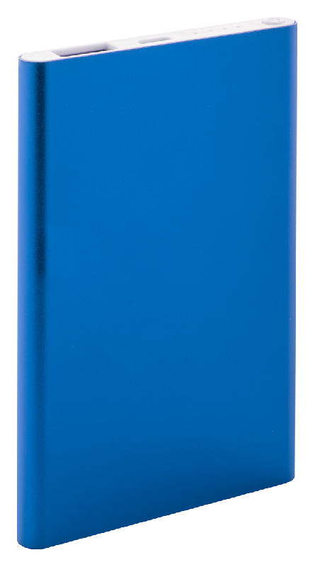 Power bank en aluminium - 4000 mAh avec câble micro USB inclus - Couleur bleue_0
