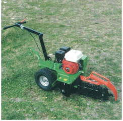 Trancheuse de sol poussée TR 50 - autonome, 2 roues, chaîne de creusement au carbure de tungstène_0