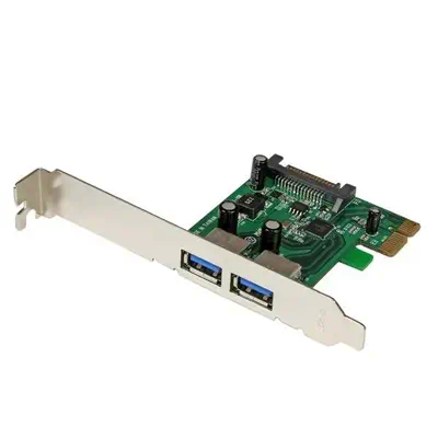 Carte Contrôleur PCI Express (PCIe) vers 2 ports USB 3.0 avec UASP - Alimentation SATA_0