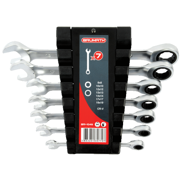 Qiilu J7n475 Support de rangement pour clés à molette avec fonction de verrouillage automatique capacité de 8 clés