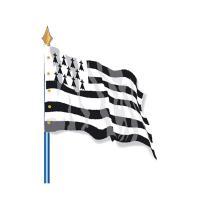DRAPEAU DE PROVINCE HISTORIQUE BRETAGNE