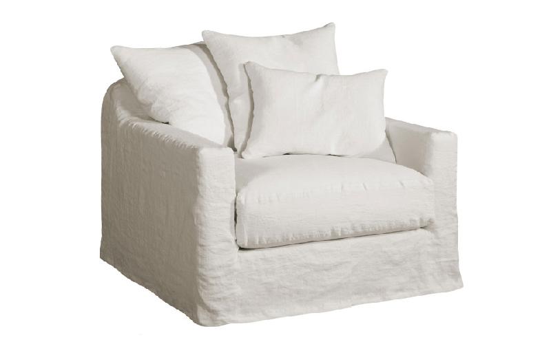 Fauteuil Bondues 90×85 cm - Home Spirit - structure en hêtre et assise Plumtex HR 35 kg/m3_0