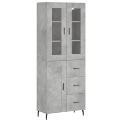 Helloshop26 - Buffet bahut commode armoire meuble de rangement organisateur cuisine salle de séjour salon haut 69,5 x 34 x 180 cm 02_0034531 - 300021_0
