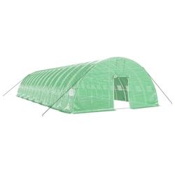 Helloshop26 - Serre tente abri plante fleur légumes avec cadre en acier 84 m² 14 x 6 x 2,85 m vert 02_0044638 - 3000220279993_0
