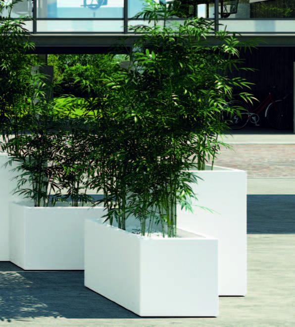 Jardinière Kube E2601 - Dimensions 80x30x30 cm - Volume 32L - Kit réserve d'eau A4327_0