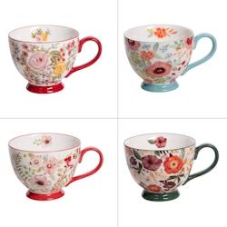 Jumbo Zely 45 cl -  Décoré Rond Grès Table Passion 15.5x11.5 cm - multicolore Grès 3106232800160_0