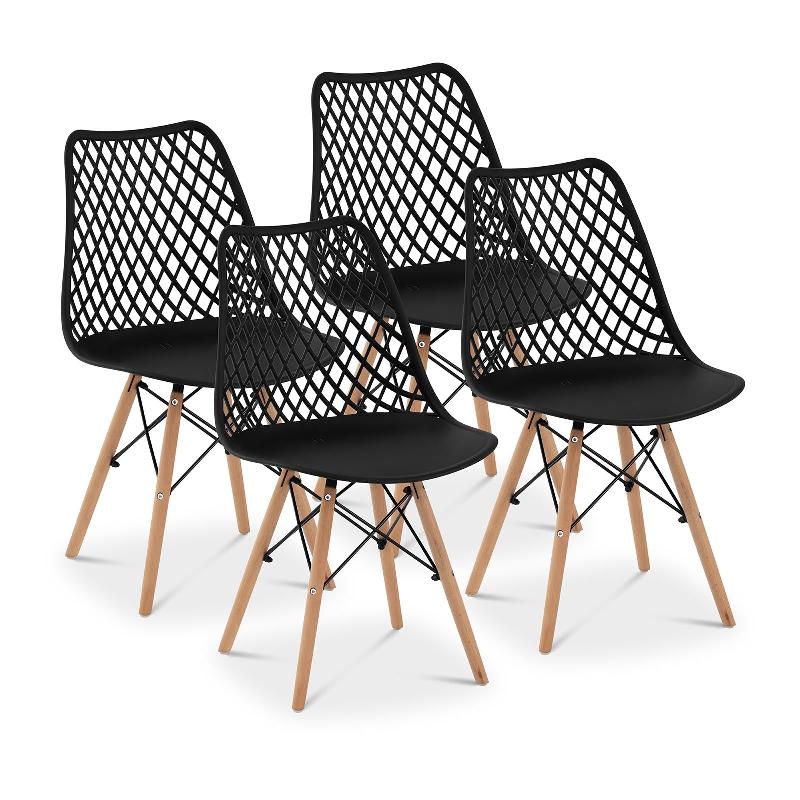 Lot de 4 chaises salle a manger - Maison sur Rue du Commerce