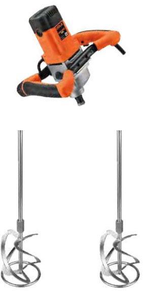 Malaxeur portatif électrique à 2 vitesse G-MIX 1800 + 2 hélices 3 rubans - GOLZ - 02890000018+02890000020+02890000021_0