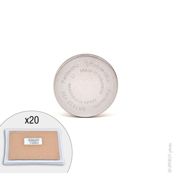 Pile bouton lithium Panasonic BR1632/DBN - 3V 120mAh - Faible autodécharge et grande densité d'énergie_0