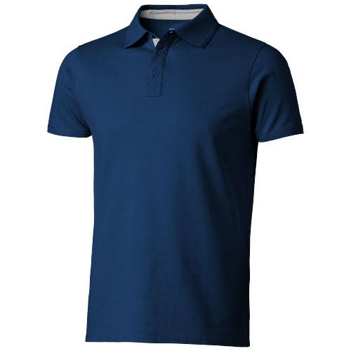 Polo manches courtes Hacker - col côte tricot plat - maille piquée 100% coton - 220 g/m²_0