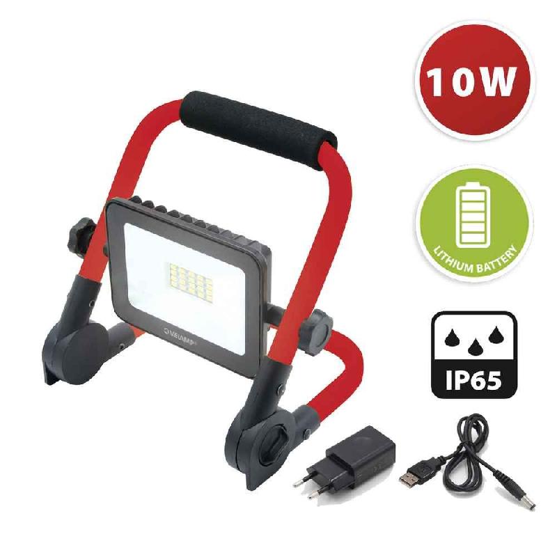 Projecteur LED portable The Expandable 10W rechargeable - avec support pliable_0