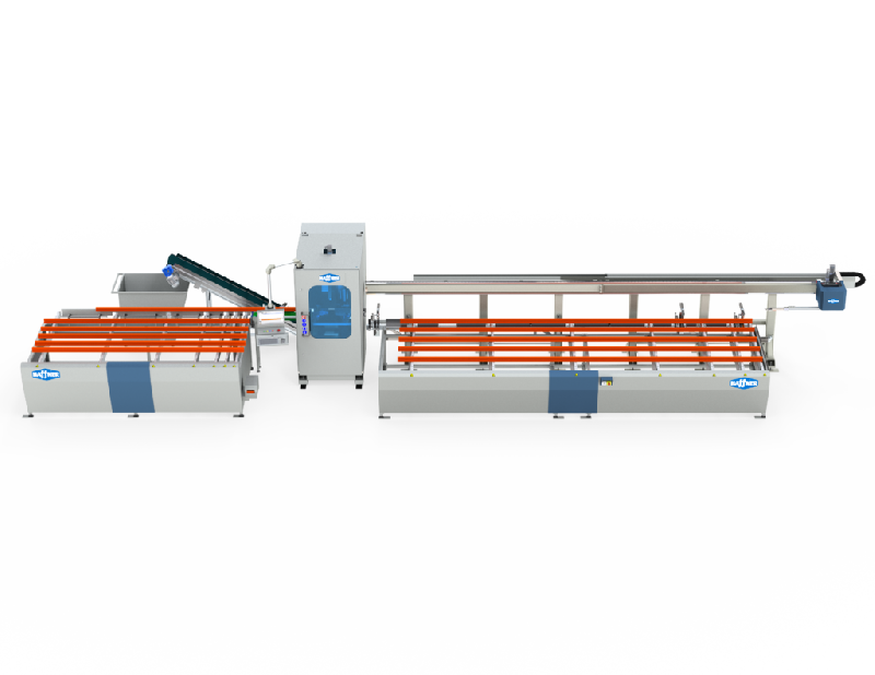 Centre de débit de profilés AL-115 - aluminium, PVC - Hafner - découpe automatique et rapide, scie 600 mm, angles 45° à 135°_0