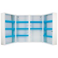 ARMOIRE À PHARMACIE BLANCHE VIDE 2 PORTES DOUBLES