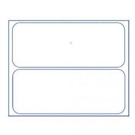 AVERY BLOC DE 50 ÉTIQUETTES MULTI-USAGE BLANCHES 94X37MM, 2 PAR FEUILLE, ADHÉSIF PERMANENT 5051