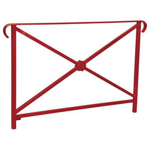 BARRIÈRE HÉRITAGE ROSACE 1.50 M DOUBLE CROSSE - ROUGE 3004 - PROCITY