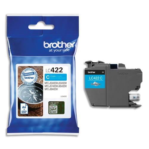Brother - Cartouche jet d'encre cyan LC422C - Pour imprimantes Brother_0
