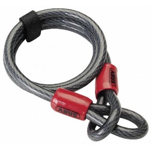 CÂBLE ANTIVOL - À BOUCLES - EN ACIER GAINÉ PVC - 12 MM X 1,20 M - COBRA ABUS