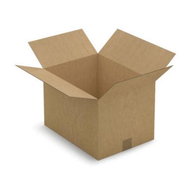 Caisse carton simple cannelure brune 40x30x27 cm, lot de 25_0