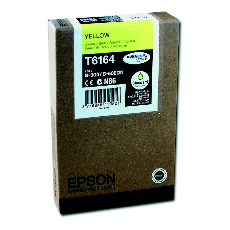CARTOUCHE EPSON T6164 JAUNE POUR IMPRIMANTES JET D'ENCRE